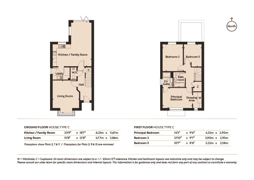 Floor Plan | House - Semi-Detached | 15 Eyebright Lane, Angmering | For Sale